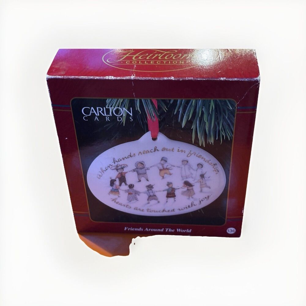 CARLTON CARDS CHRISTMAS ORNAMENT HEIRLOOM COLLECTION FRIENDS AROUND THE WORLD